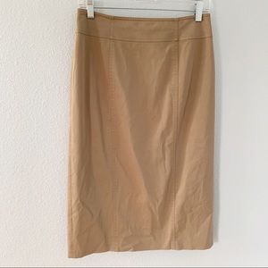 Talbots Brown Stretch Straight Pencil Skirt Sz 6